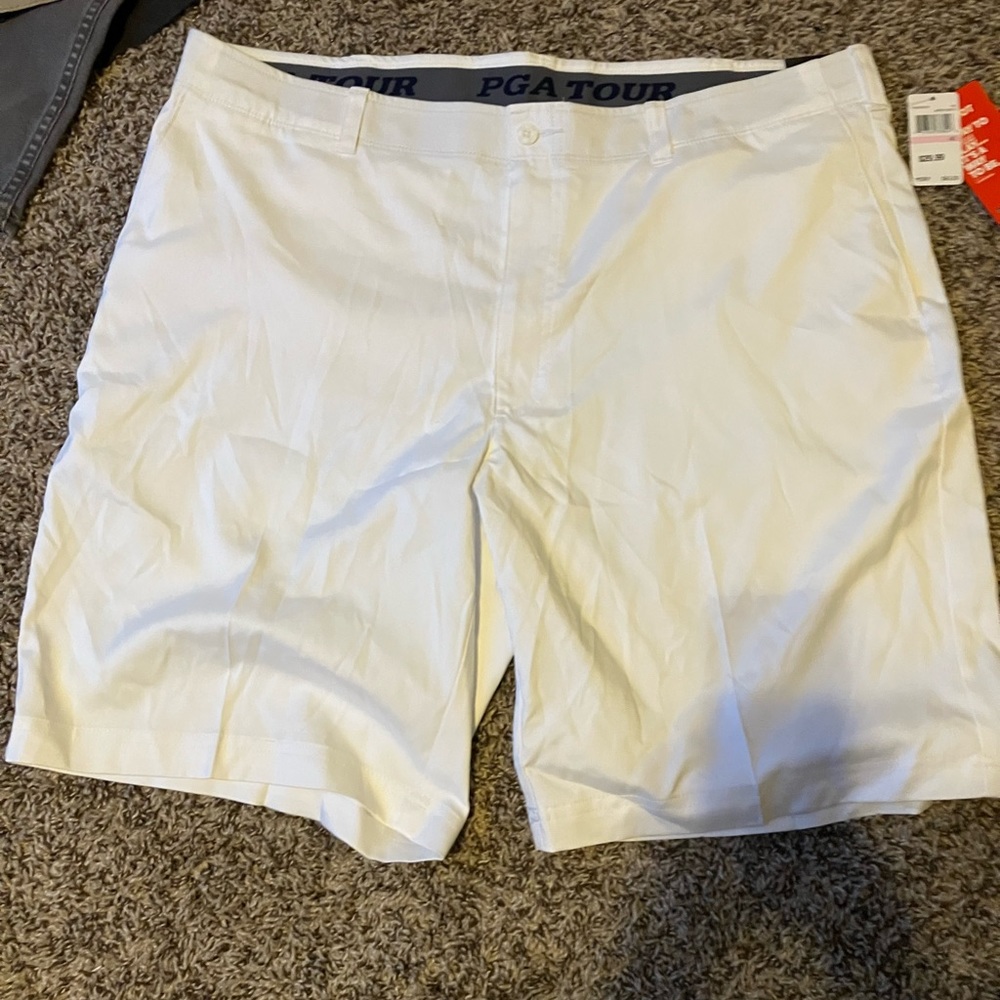 PGA Tour golf shorts white